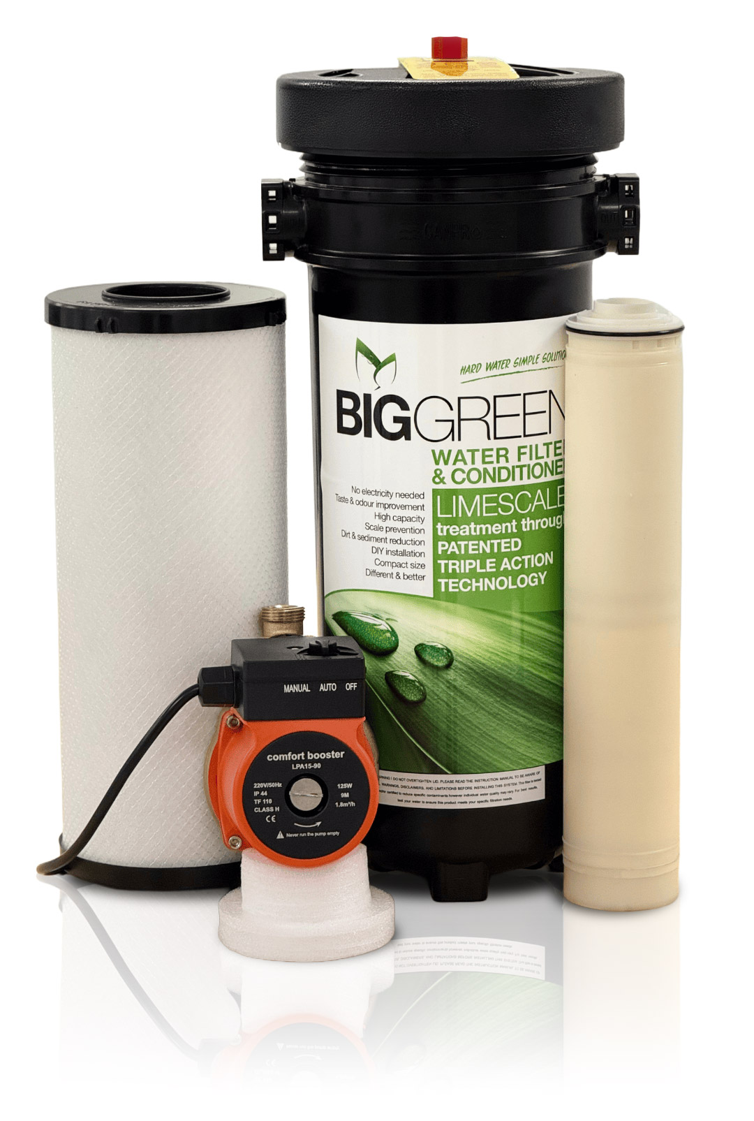 Big Green inclusief installatie en comfort booster